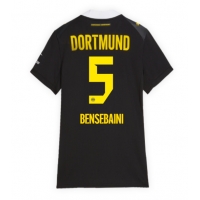 Camisa de Futebol Borussia Dortmund Ramy Bensebaini #5 Equipamento Secundário Mulheres 2026-27 Manga Curta
